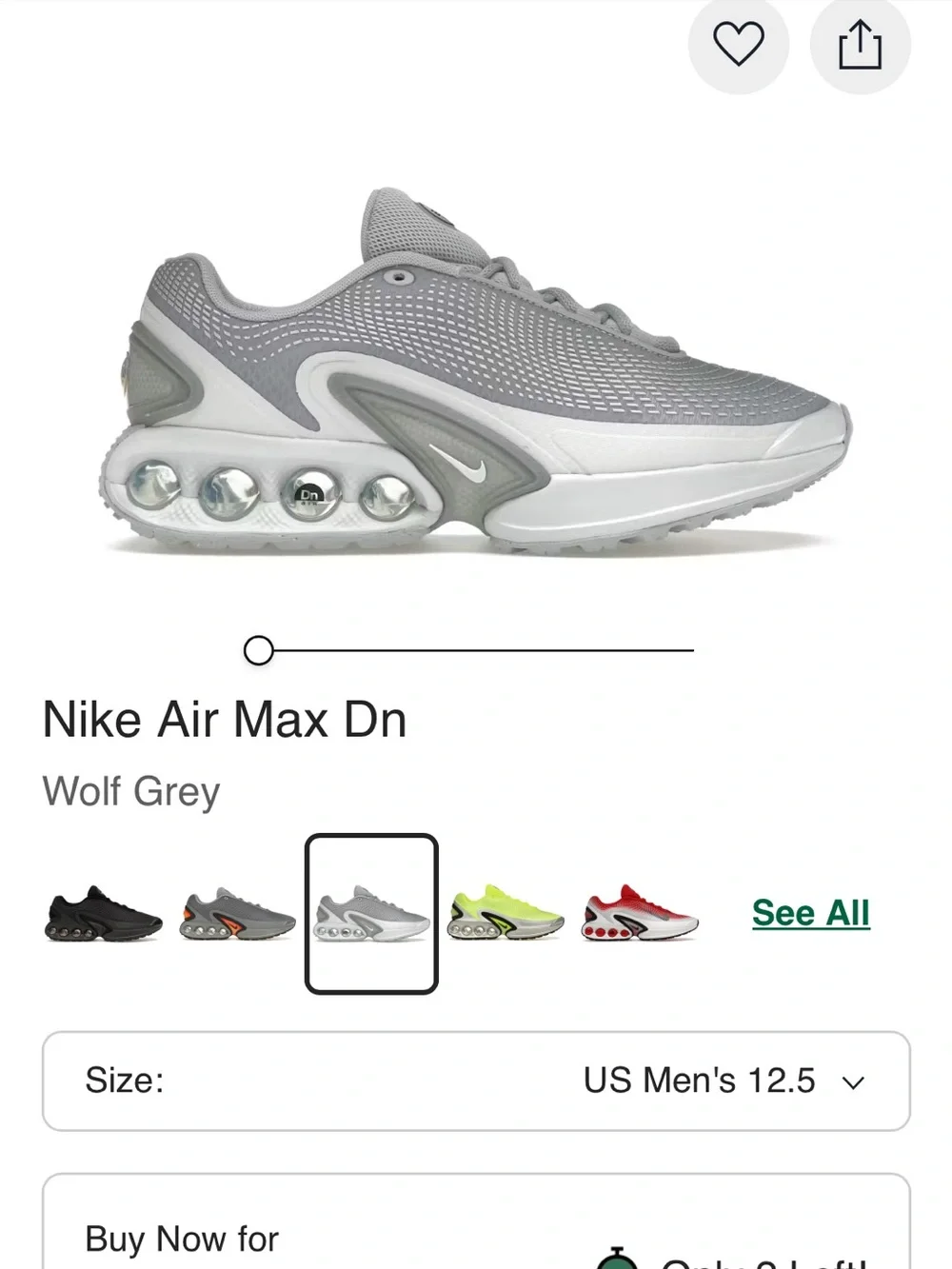 Mens Nike Air Max DN “grey wolf “ Light Grey Knit Athletic Sneakers
